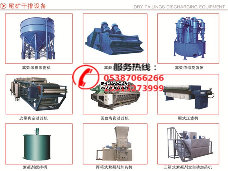 尾矿干排设备工作前后日常保养(图1)